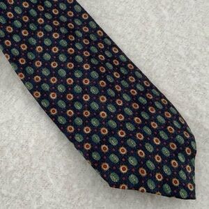 XMI Mens 100% Silk Tie Multicolor Print Necktie Made in USA